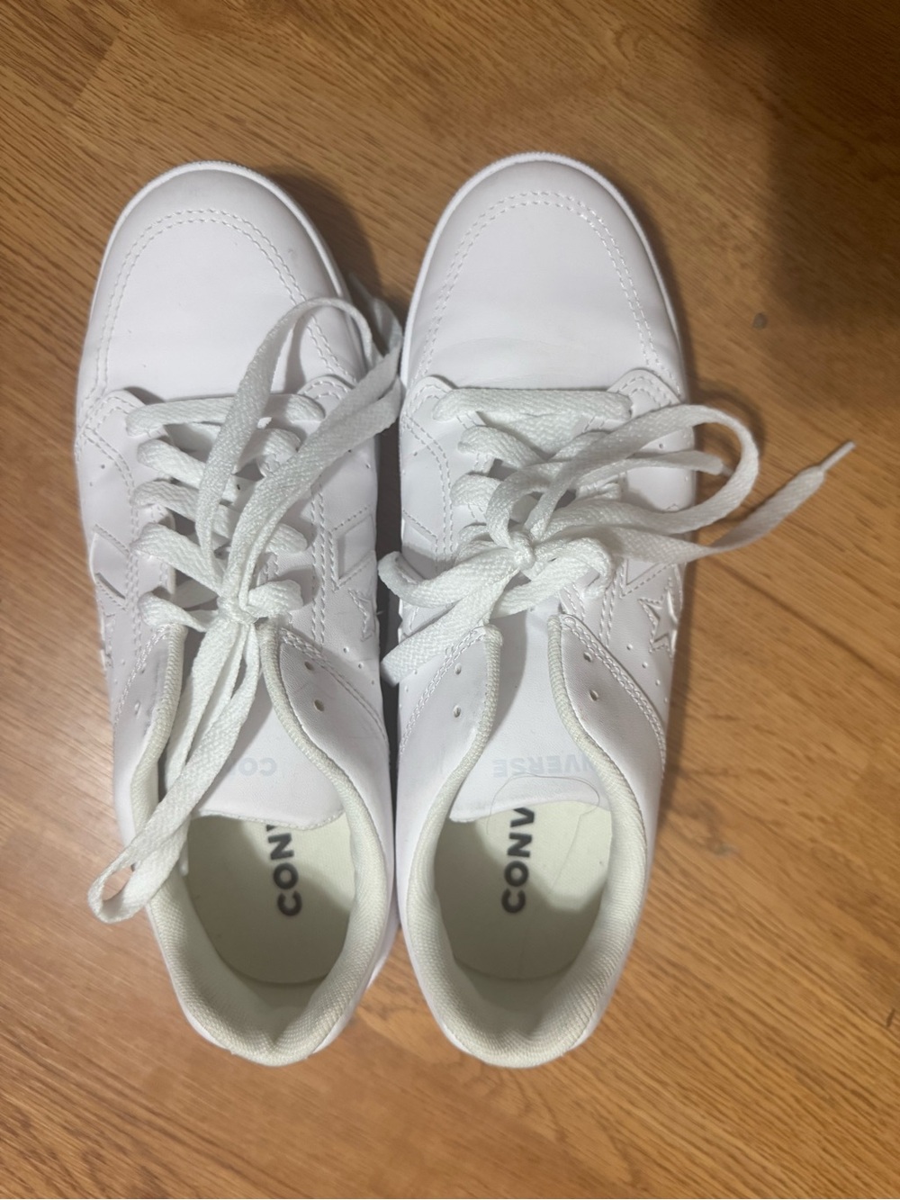 Converse White Low-Top Leather Sneakers for Women